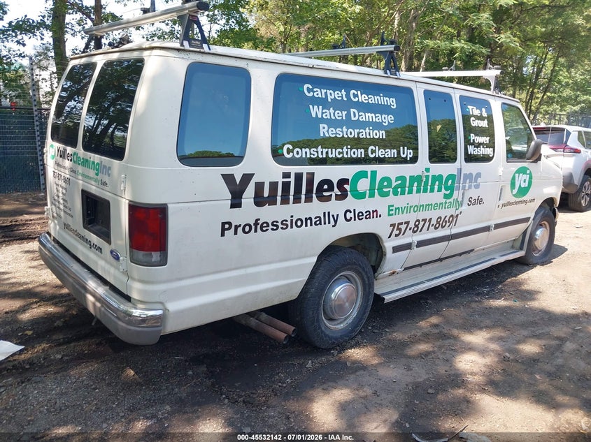 1996 Ford Econoline e350 VIN 1FBJS31H2THA13993 IAAI salvage auction — MECHANICAL, Clear (Virginia), sold $375 on 2026-07-09 (photo 4)