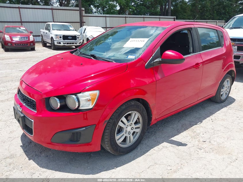 2015 Chevrolet SONIC VIN 1G1JC6SH2F4122824 IAAI salvage auction — LEFT SIDE, Original (Texas), sold $450 on 2026-07-09 (photo 2)