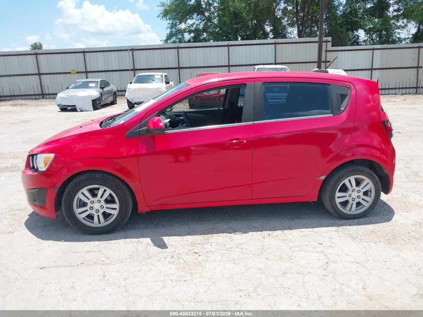 2015 Chevrolet SONIC VIN 1G1JC6SH2F4122824 IAAI salvage auction — LEFT SIDE, Original (Texas), sold $450 on 2026-07-09 (photo 6)