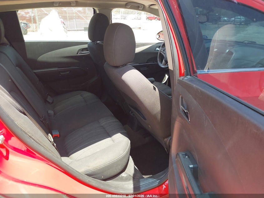 2015 Chevrolet SONIC VIN 1G1JC6SH2F4122824 IAAI salvage auction — LEFT SIDE, Original (Texas), sold $450 on 2026-07-09 (photo 8)