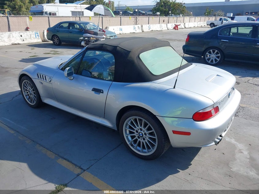 2001 BMW Z3 VIN WBACN53461LL48618 IAAI salvage auction — NORMAL WEAR, Clear - Dealer Only (California), sold $1,400 on 2026-07-20 (photo 3)
