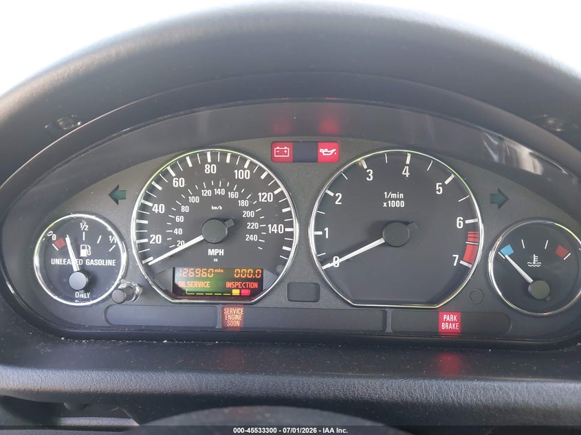 2001 BMW Z3 VIN WBACN53461LL48618 IAAI salvage auction — NORMAL WEAR, Clear - Dealer Only (California), sold $1,400 on 2026-07-20 (photo 7)