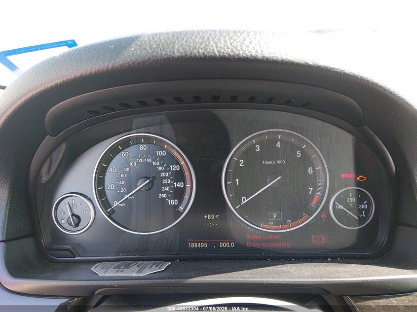 2012 BMW 5er VIN WBAXG5C50CDY30065 IAAI salvage auction — NORMAL WEAR, Original (Texas), sold $275 on 2026-07-28 (photo 7)