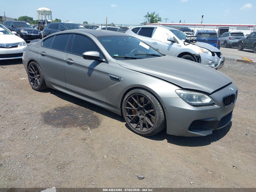 2014 BMW M6 gran coupe VIN WBS6C9C56EDV73877 IAAI salvage auction — LEFT SIDE, Clear (New Jersey), sold $7,100 on 2026-07-13 (photo 1)