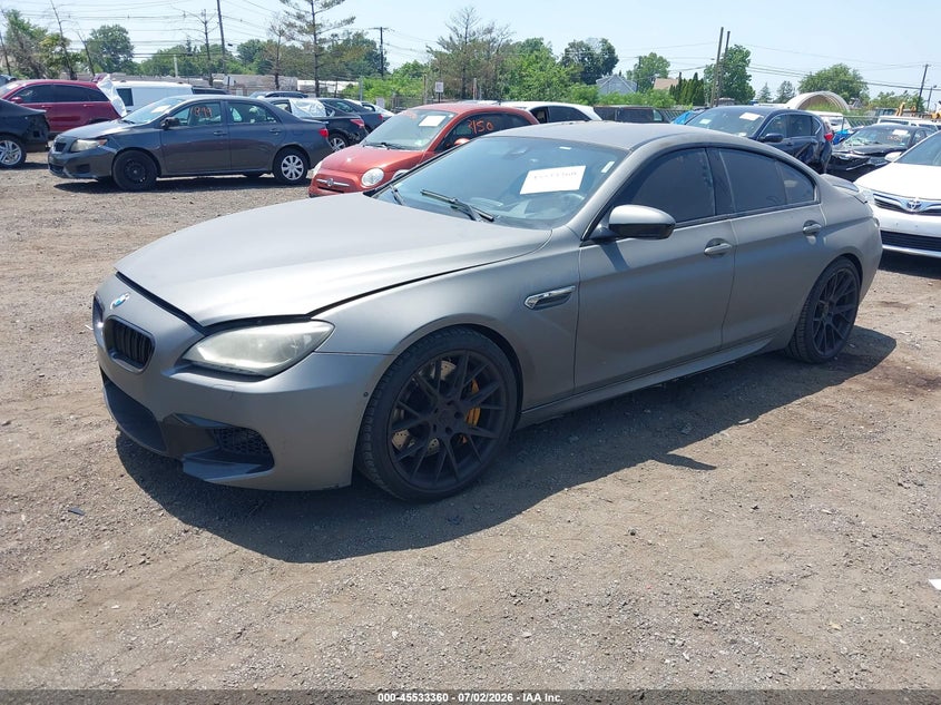 2014 BMW M6 gran coupe VIN WBS6C9C56EDV73877 IAAI salvage auction — LEFT SIDE, Clear (New Jersey), sold $7,100 on 2026-07-13 (photo 2)