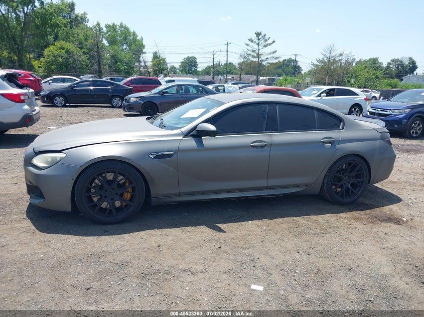 2014 BMW M6 gran coupe VIN WBS6C9C56EDV73877 IAAI salvage auction — LEFT SIDE, Clear (New Jersey), sold $7,100 on 2026-07-13 (photo 6)