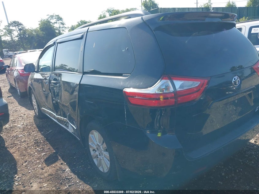 2016 Toyota Sienna VIN 5TDDK3DC0GS132779 IAAI salvage auction — LEFT SIDE, Mv-907A (New York), sold $4,900 on 2026-07-14 (photo 3)