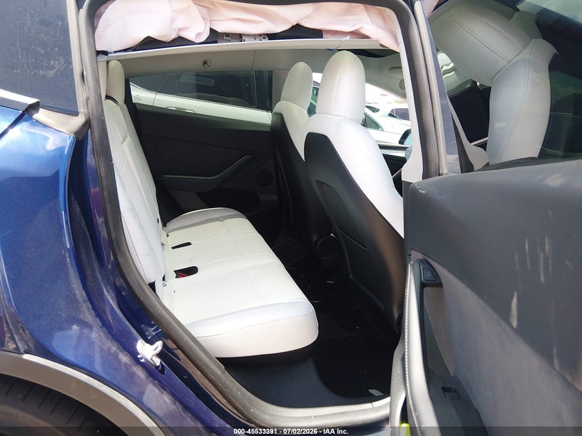 2022 Tesla Model y VIN 7SAYGDEF7NF529914 IAAI salvage auction — FRONT END, Original (Texas), sold $9,500 on 2026-08-27 (photo 8)
