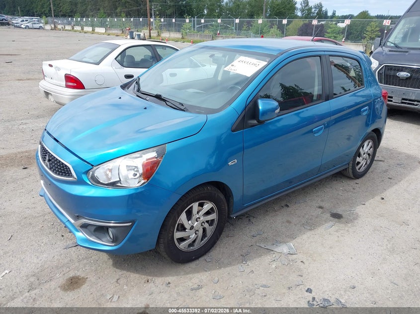 2017 Mitsubishi Mirage VIN ML32A4HJ9HH006311 IAAI salvage auction — RIGHT FRONT, Bill Of Sale (Washington), sold $825 on 2026-07-17 (photo 2)