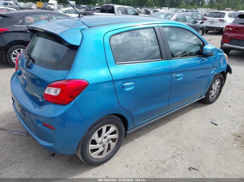 2017 Mitsubishi Mirage VIN ML32A4HJ9HH006311 IAAI salvage auction — RIGHT FRONT, Bill Of Sale (Washington), sold $825 on 2026-07-17 (photo 4)