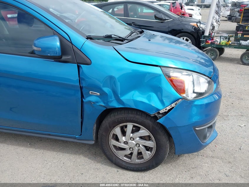 2017 Mitsubishi Mirage VIN ML32A4HJ9HH006311 IAAI salvage auction — RIGHT FRONT, Bill Of Sale (Washington), sold $825 on 2026-07-17 (photo 6)
