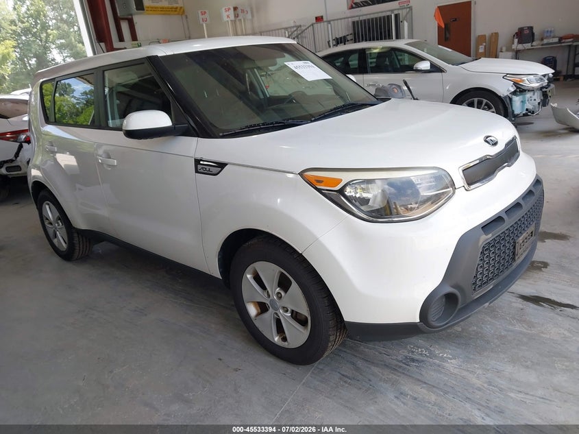 2015 Kia Soul VIN KNDJN2A26F7795539 IAAI salvage auction — THEFT, Clear (Virginia), sold $675 on 2026-07-17 (photo 1)