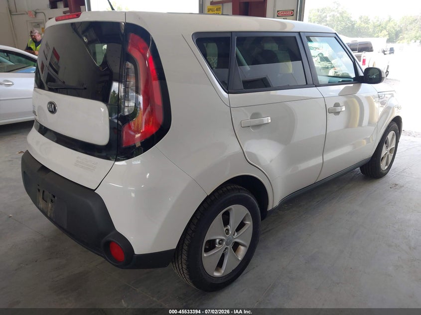 2015 Kia Soul VIN KNDJN2A26F7795539 IAAI salvage auction — THEFT, Clear (Virginia), sold $675 on 2026-07-17 (photo 4)