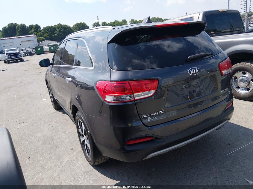 2016 Kia Sorento VIN 5XYPHDA58GG162004 IAAI salvage auction — NORMAL WEAR, Clear-Dealer Only (North Carolina), sold $3,100 on 2026-07-13 (photo 3)