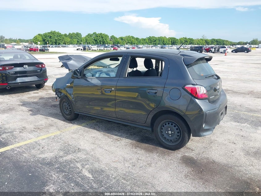 2024 Mitsubishi Mirage VIN ML32AUHJ4RH029335 IAAI salvage auction — FRONT END, Certificate Of Destruction (Florida), sold $600 on 2026-07-16 (photo 3)