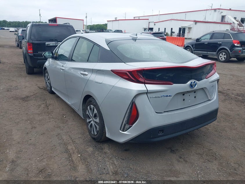 2022 Toyota Prius VIN JTDKAMFP7N3202695 IAAI salvage auction — RIGHT FRONT, Salvage - Greater Than 75% (Maryland), sold $6,400 on 2026-07-22 (photo 3)