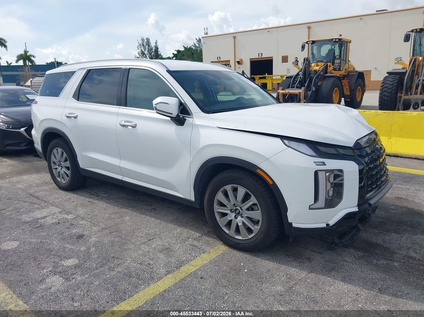 2025 Hyundai Palisade VIN KM8R24GE7SU857062 IAAI salvage auction — LEFT FRONT, Enterprise Vehicles Clear Only (Florida), sold $15,675 on 2026-07-09 (photo 1)