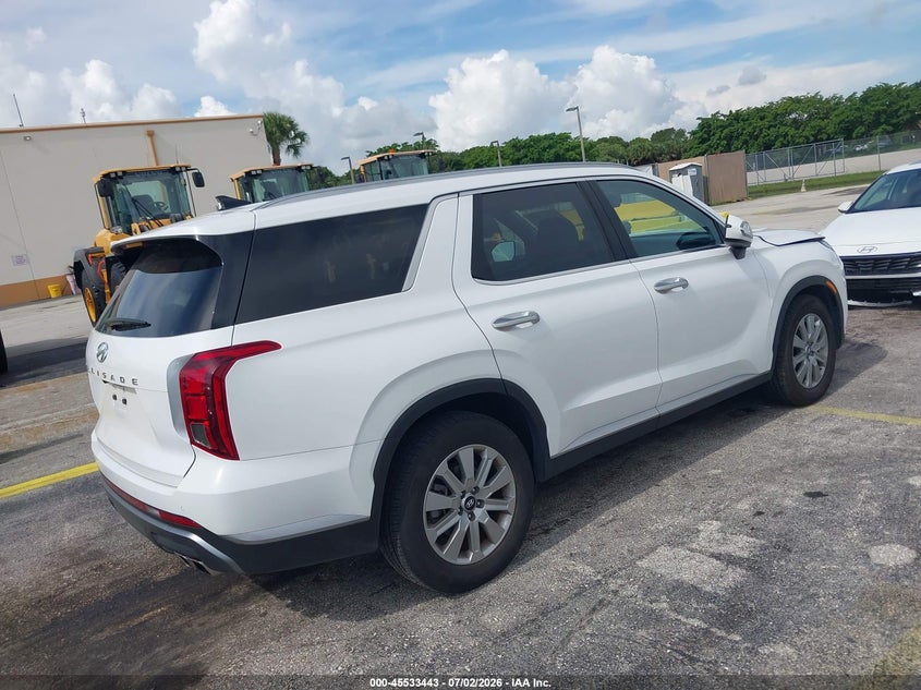 2025 Hyundai Palisade VIN KM8R24GE7SU857062 IAAI salvage auction — LEFT FRONT, Enterprise Vehicles Clear Only (Florida), sold $15,675 on 2026-07-09 (photo 4)