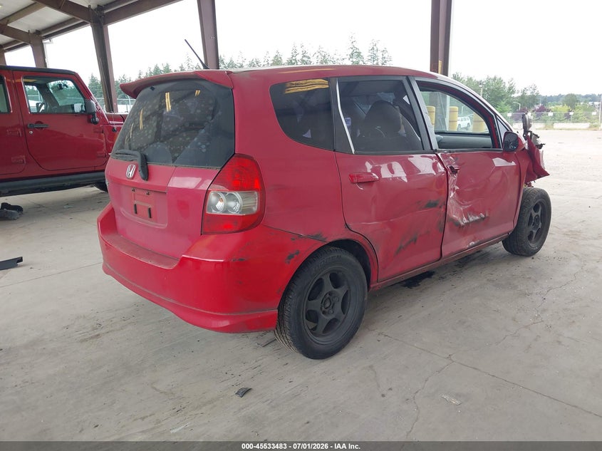 2008 Honda Fit VIN JHMGD38648S015645 IAAI salvage auction — FRONT END, Bill Of Sale (Washington), sold $275 on 2026-07-22 (photo 4)