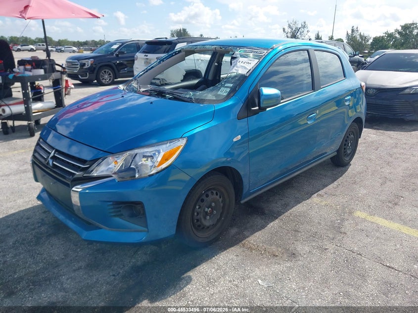 2024 Mitsubishi Mirage VIN ML32AUHJ8RH027314 IAAI salvage auction — FRONT END, Enterprise Vehicles Clear Only (New Jersey), sold $4,350 on 2026-07-09 (photo 2)
