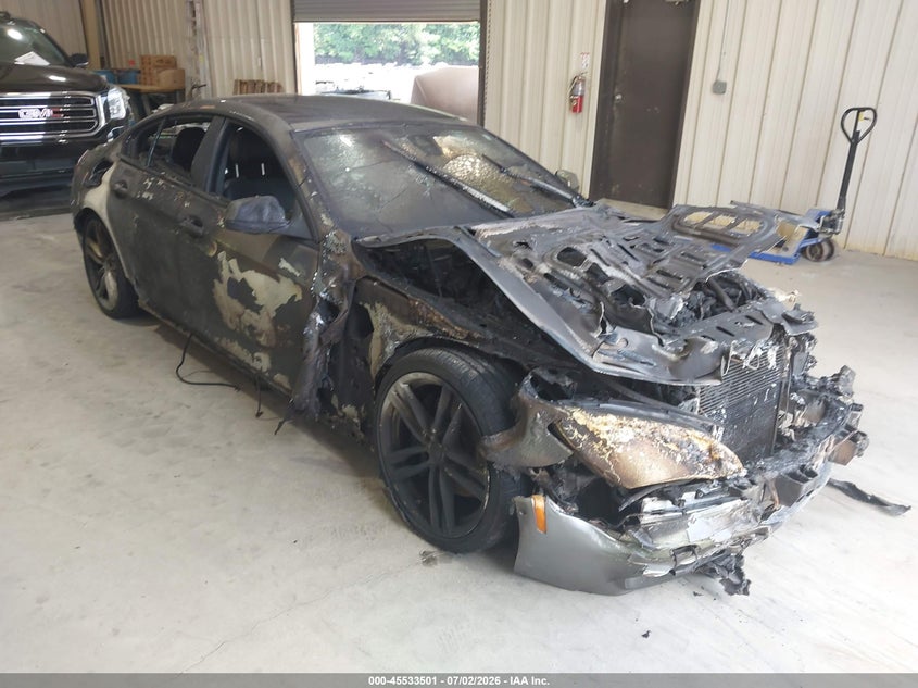 2014 BMW 6er VIN WBA6B4C59ED760329 IAAI salvage auction — ENGINE BURN, Salvage Title, sold $375 on 2026-08-06 (photo 1)
