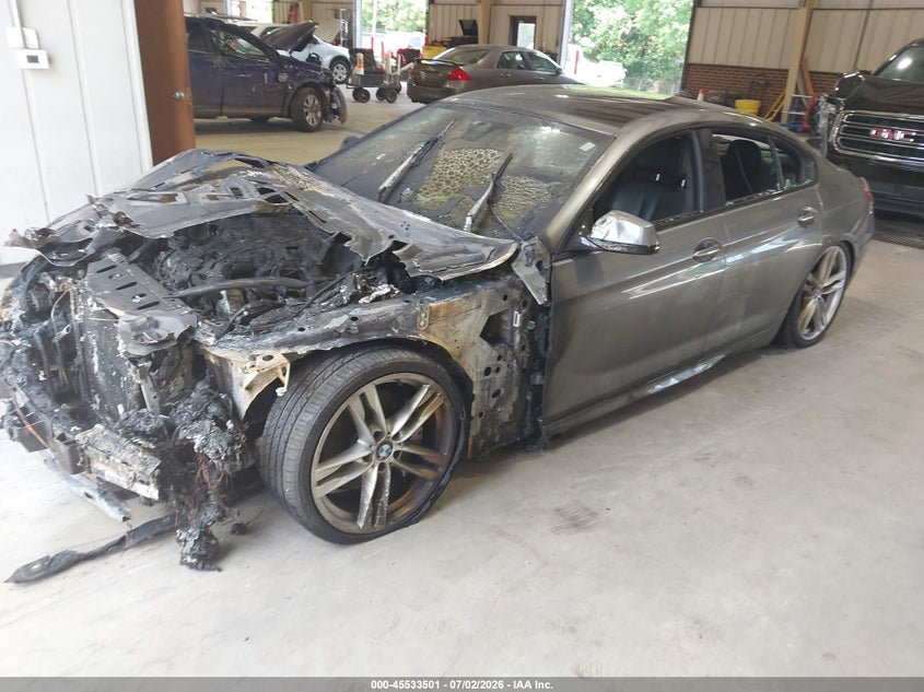 2014 BMW 6er VIN WBA6B4C59ED760329 IAAI salvage auction — ENGINE BURN, Salvage Title, sold $375 on 2026-08-06 (photo 2)
