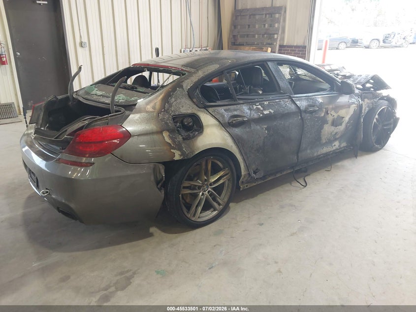 2014 BMW 6er VIN WBA6B4C59ED760329 IAAI salvage auction — ENGINE BURN, Salvage Title, sold $375 on 2026-08-06 (photo 4)