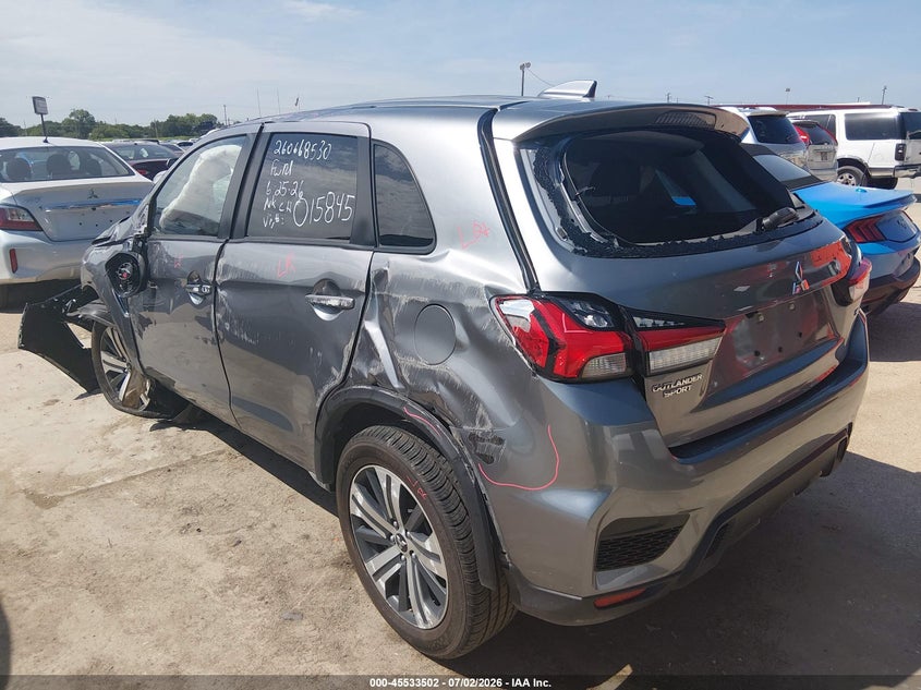 2024 Mitsubishi Outlander VIN JA4ARUAU2RU015845 IAAI salvage auction — ROLLOVER, Certificate Of Destruction (Florida), sold $675 on 2026-07-29 (photo 3)