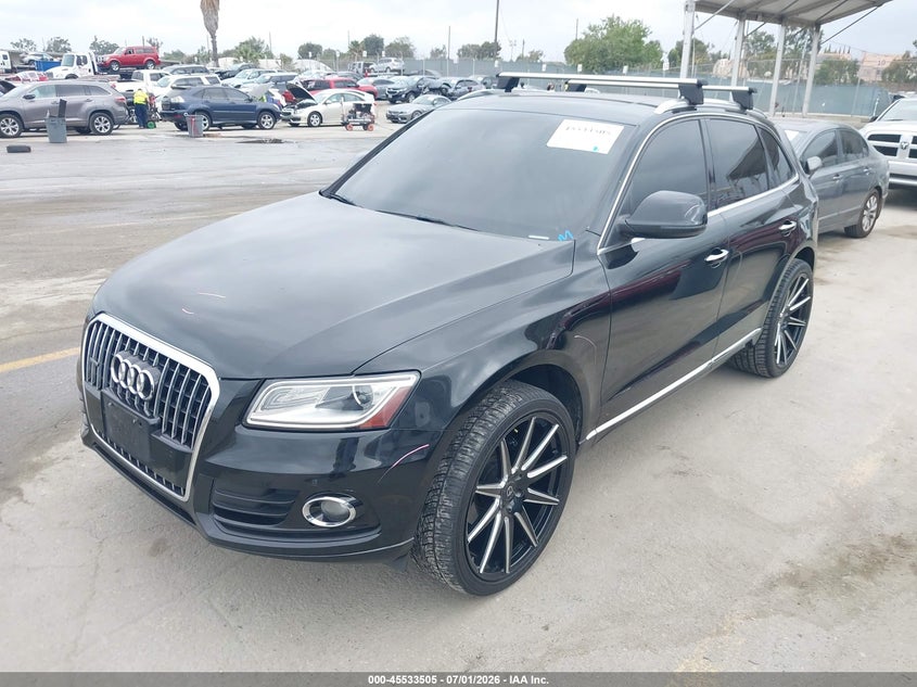 2015 Audi Q5 VIN WA1LFAFP3FA043198 IAAI salvage auction — RIGHT REAR, Salvage Title, sold $2,550 on 2026-07-30 (photo 2)