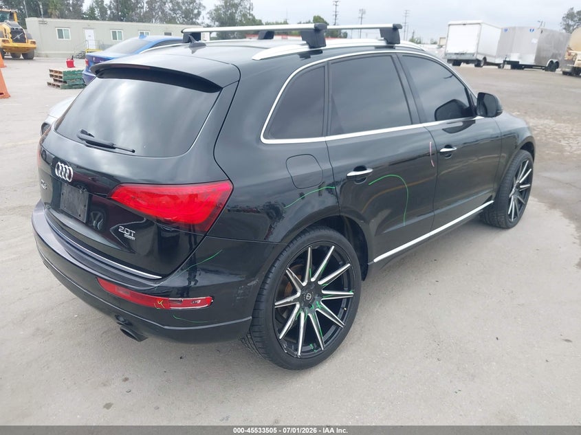2015 Audi Q5 VIN WA1LFAFP3FA043198 IAAI salvage auction — RIGHT REAR, Salvage Title, sold $2,550 on 2026-07-30 (photo 4)