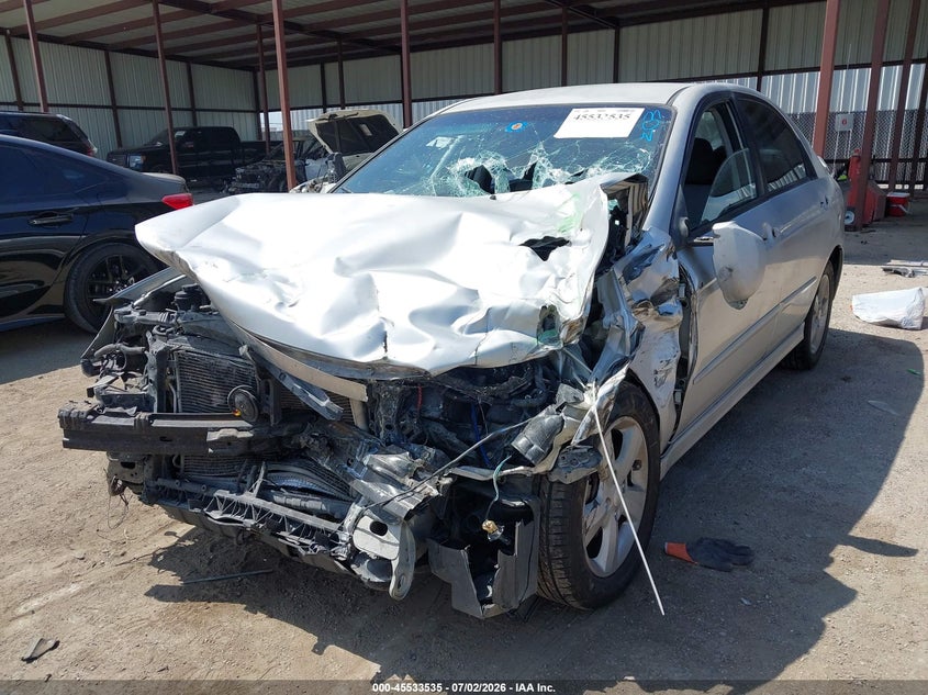 2009 Kia Spectra VIN KNAFE221795026010 IAAI salvage auction — FRONT END, Salvage (Texas), sold $25 on 2026-07-28 (photo 2)