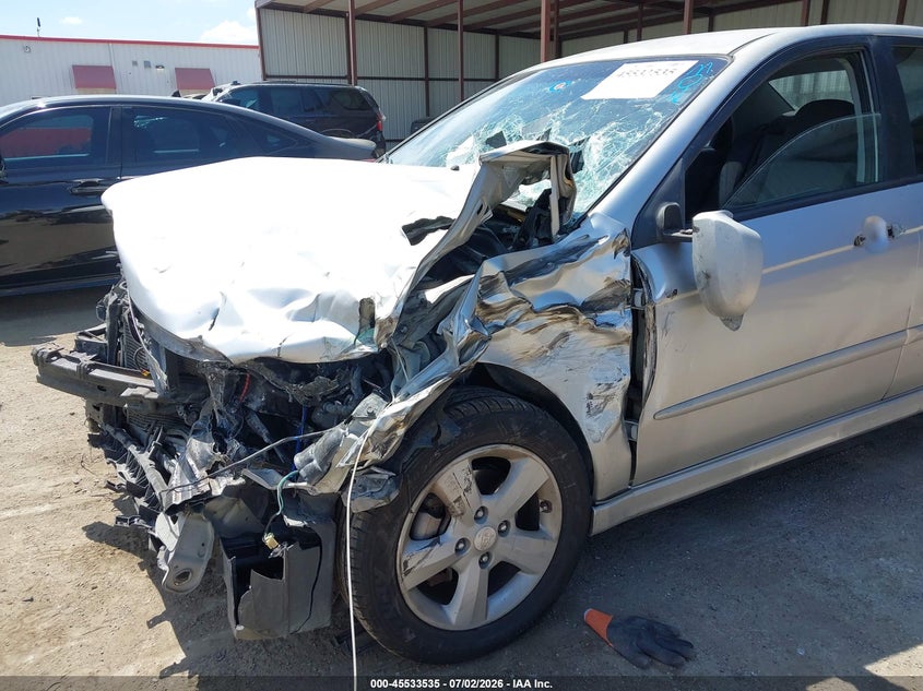 2009 Kia Spectra VIN KNAFE221795026010 IAAI salvage auction — FRONT END, Salvage (Texas), sold $25 on 2026-07-28 (photo 6)