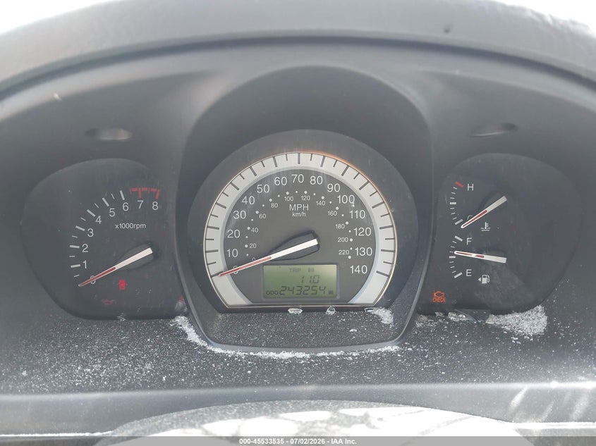 2009 Kia Spectra VIN KNAFE221795026010 IAAI salvage auction — FRONT END, Salvage (Texas), sold $25 on 2026-07-28 (photo 7)