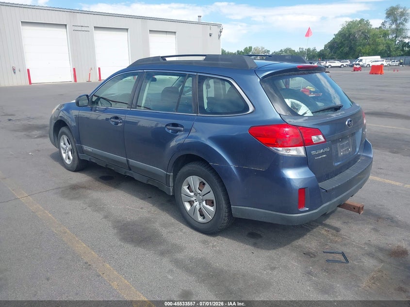 2013 Subaru Outback VIN 4S4BRCAC3D3233282 IAAI salvage auction — NORMAL WEAR, Clear (Utah), sold $350 on 2026-07-09 (photo 3)