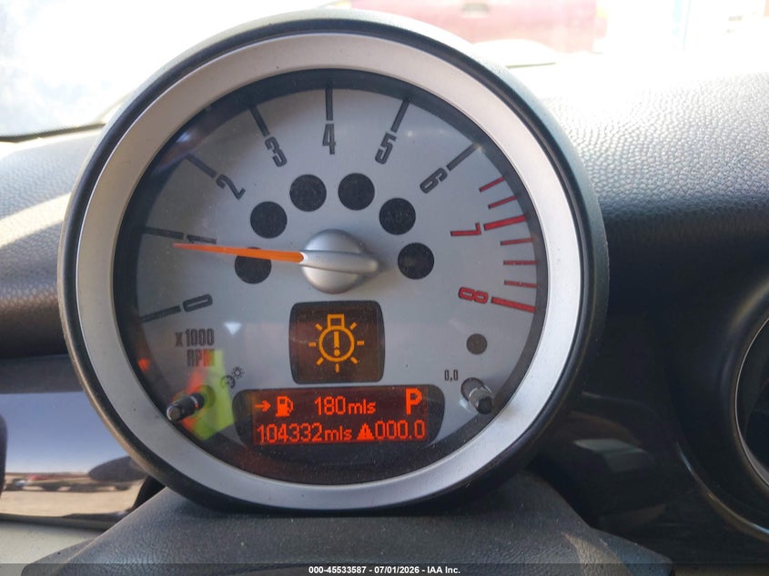 2009 Mini Cooper VIN WMWMF33509TW75803 IAAI salvage auction — NORMAL WEAR, Clear (California), sold $250 on 2026-07-30 (photo 7)