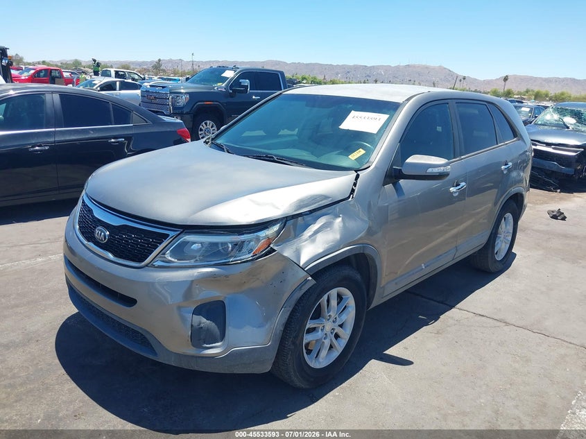 2014 Kia Sorento VIN 5XYKT3A60EG488310 IAAI salvage auction — LEFT FRONT, Salvage (Arizona), sold $1,600 on 2026-07-20 (photo 6)