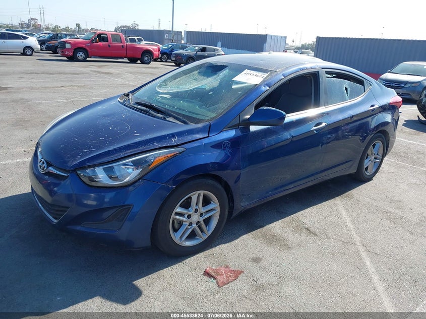 2016 Hyundai Elantra VIN 5NPDH4AE7GH710425 IAAI salvage auction — ALL OVER, Salvage (California), sold $425 on 2026-07-17 (photo 2)