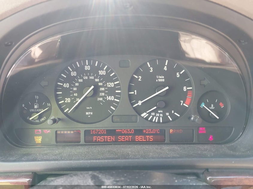 2003 BMW 5er VIN WBADT63473CK38163 IAAI salvage auction — LEFT SIDE, Salvage (California), sold $625 on 2026-08-03 (photo 7)
