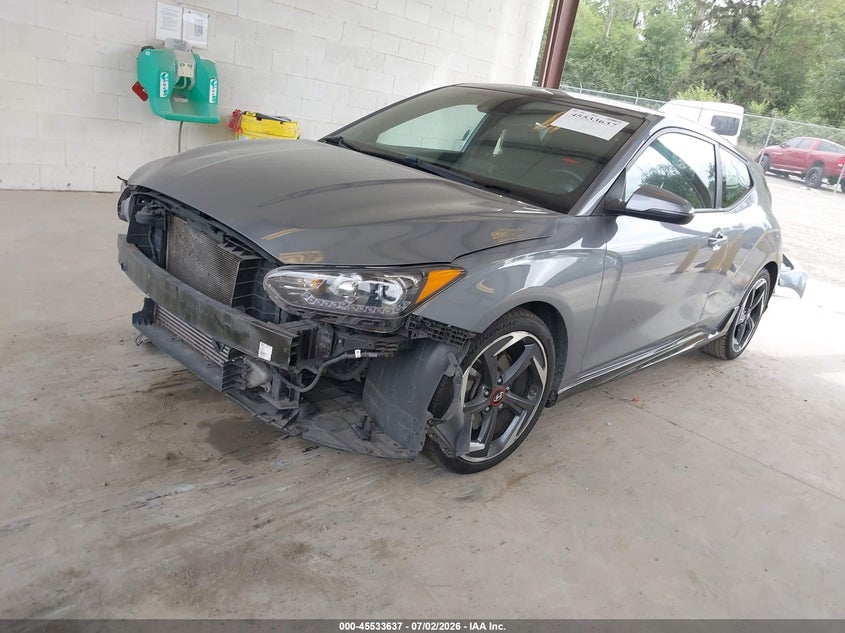 2020 Hyundai Veloster VIN KMHTH6AB6LU021212 IAAI salvage auction — FRONT END, Bill Of Sale (Washington), sold $2,350 on 2026-07-29 (photo 2)