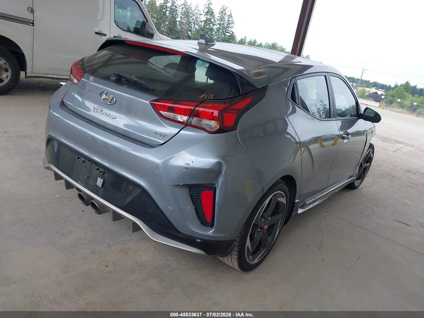 2020 Hyundai Veloster VIN KMHTH6AB6LU021212 IAAI salvage auction — FRONT END, Bill Of Sale (Washington), sold $2,350 on 2026-07-29 (photo 4)