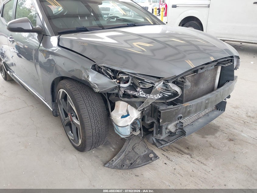 2020 Hyundai Veloster VIN KMHTH6AB6LU021212 IAAI salvage auction — FRONT END, Bill Of Sale (Washington), sold $2,350 on 2026-07-29 (photo 6)