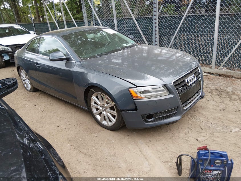 2009 Audi A5 VIN WAUDK78T49A013857 IAAI salvage auction — RIGHT FRONT, Clear (Virginia), sold $25 on 2026-07-30 (photo 1)