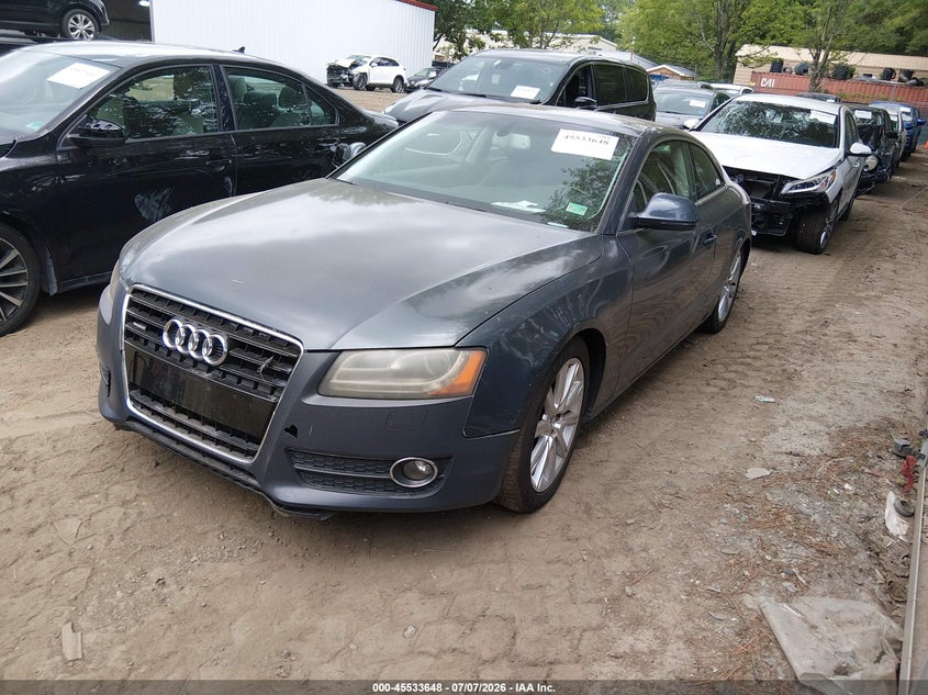2009 Audi A5 VIN WAUDK78T49A013857 IAAI salvage auction — RIGHT FRONT, Clear (Virginia), sold $25 on 2026-07-30 (photo 2)