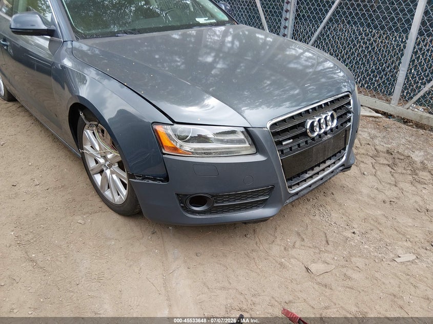 2009 Audi A5 VIN WAUDK78T49A013857 IAAI salvage auction — RIGHT FRONT, Clear (Virginia), sold $25 on 2026-07-30 (photo 6)