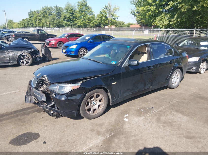 2004 BMW 5 series VIN WBANA535X4B850006 IAAI salvage auction — FRONT END, Salvage (New Jersey), sold $425 on 2026-08-03 (photo 2)