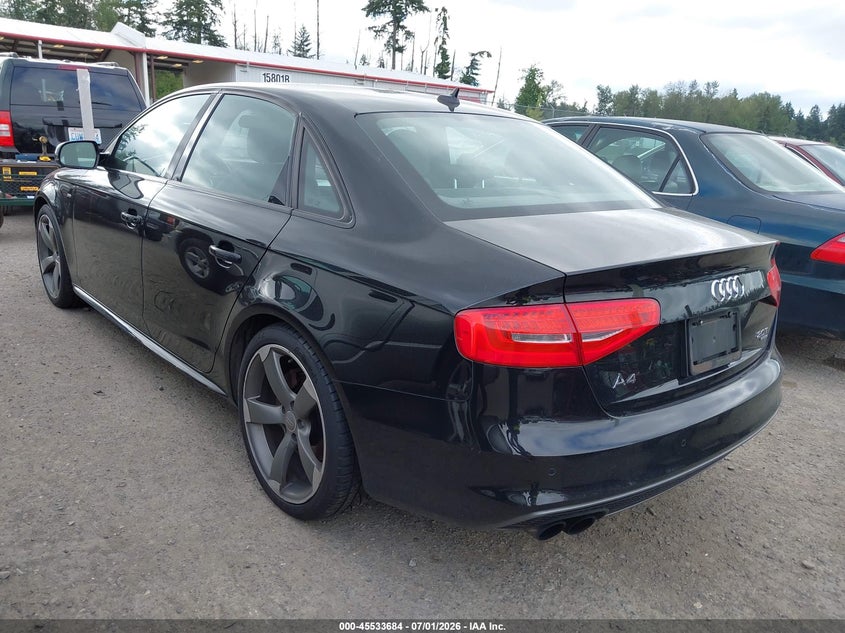 2015 Audi A4 VIN WAUFFAFL1FN001814 IAAI salvage auction — LEFT FRONT, Clear (Washington), sold $1,600 on 2026-07-22 (photo 3)