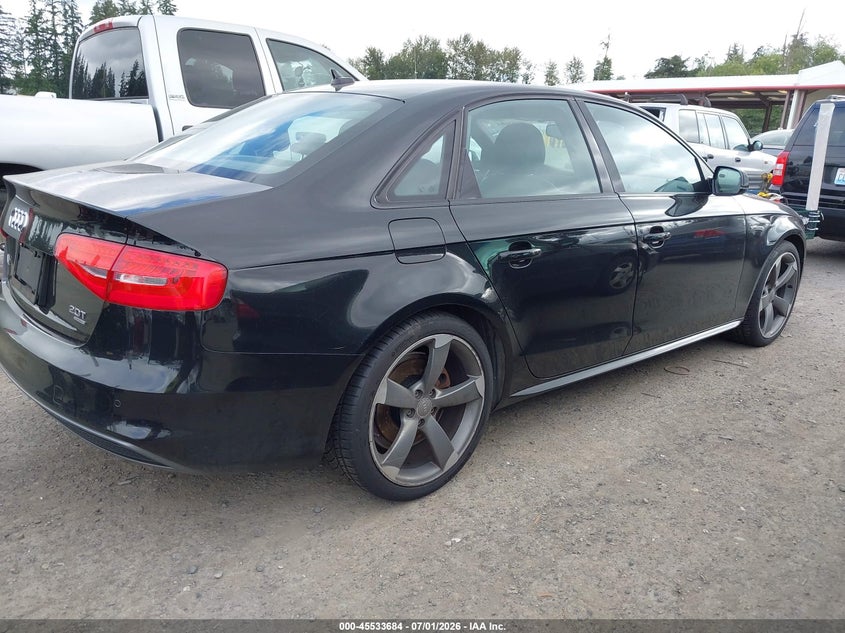 2015 Audi A4 VIN WAUFFAFL1FN001814 IAAI salvage auction — LEFT FRONT, Clear (Washington), sold $1,600 on 2026-07-22 (photo 4)