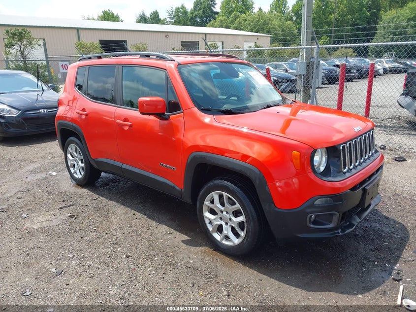 2015 Jeep Renegade VIN ZACCJBBT1FPB32409 IAAI salvage auction — LEFT FRONT, Clear (Virginia), sold $3,150 on 2026-07-30 (photo 1)