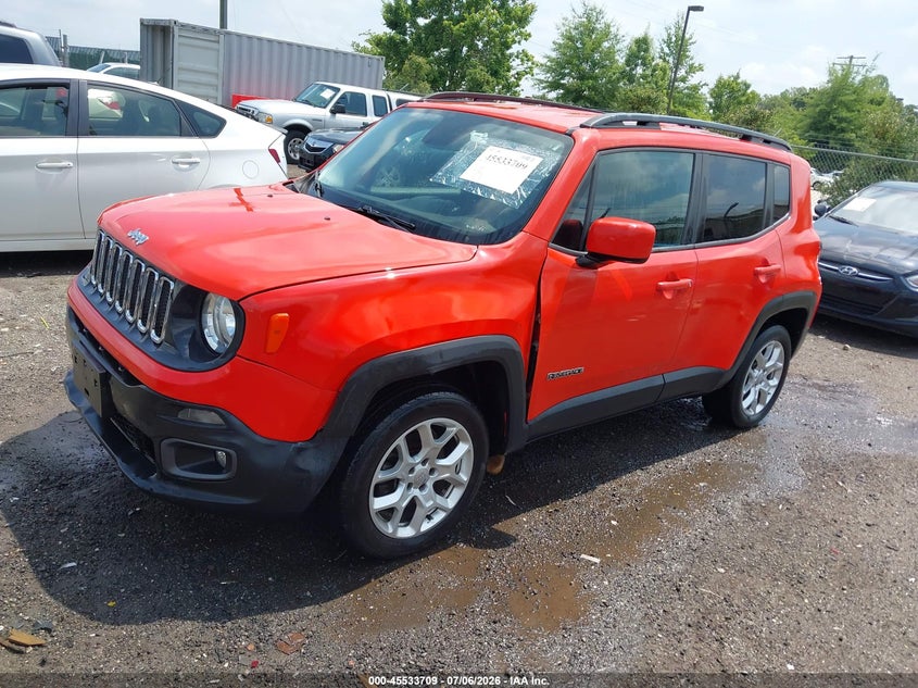 2015 Jeep Renegade VIN ZACCJBBT1FPB32409 IAAI salvage auction — LEFT FRONT, Clear (Virginia), sold $3,150 on 2026-07-30 (photo 2)
