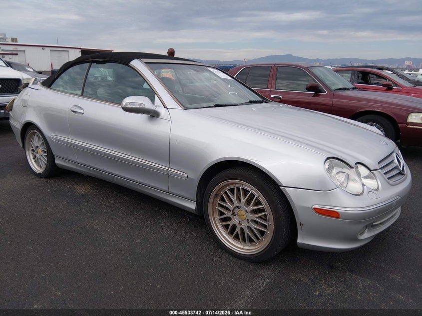 2004 Mercedes-benz Clk-class VIN WDBTK65GX4T005449 IAAI salvage auction — REAR END, Salvage (Nevada), sold $25 on 2026-07-31 (photo 1)